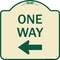 Signmission One Way Left Arrow Heavy-Gauge Aluminum Architectural Sign, 18" x 18", TG-1818-23522 A-DES-TG-1818-23522 - alternate 1